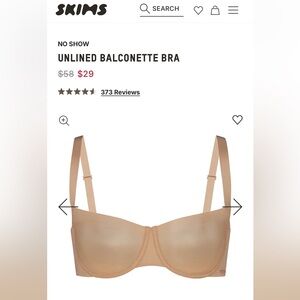 SKIMS Nude Balconette Bra